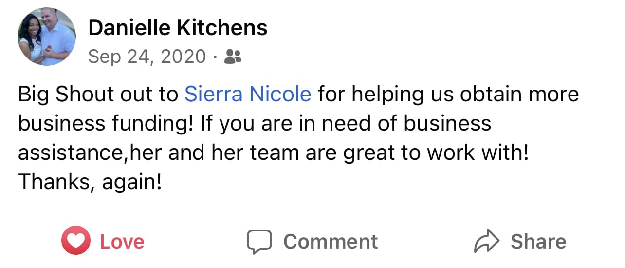 Sierra nicole business credit